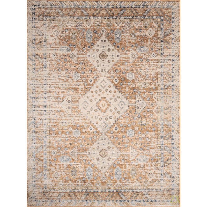 Noble GC_GEN7004 Rust 2 Ft. X 3 Ft. Area Rug, Rectangle 1'12" x 2'12"