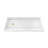 DreamLine SlimLine 36 inch D x 60 inch W x 2 3/4 inch H Single Threshold White Alcove Shower Base with 2 inch Polished Brass Left Round Drain-118322015-118322011