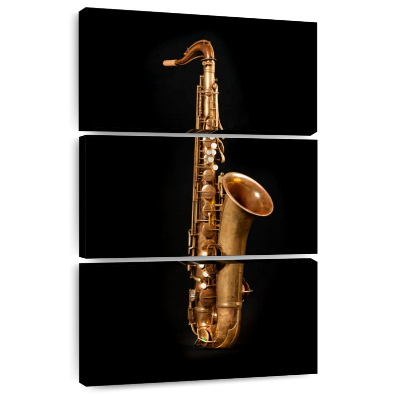 Saxophone laiton Abarca, H 32 po x l 20 po