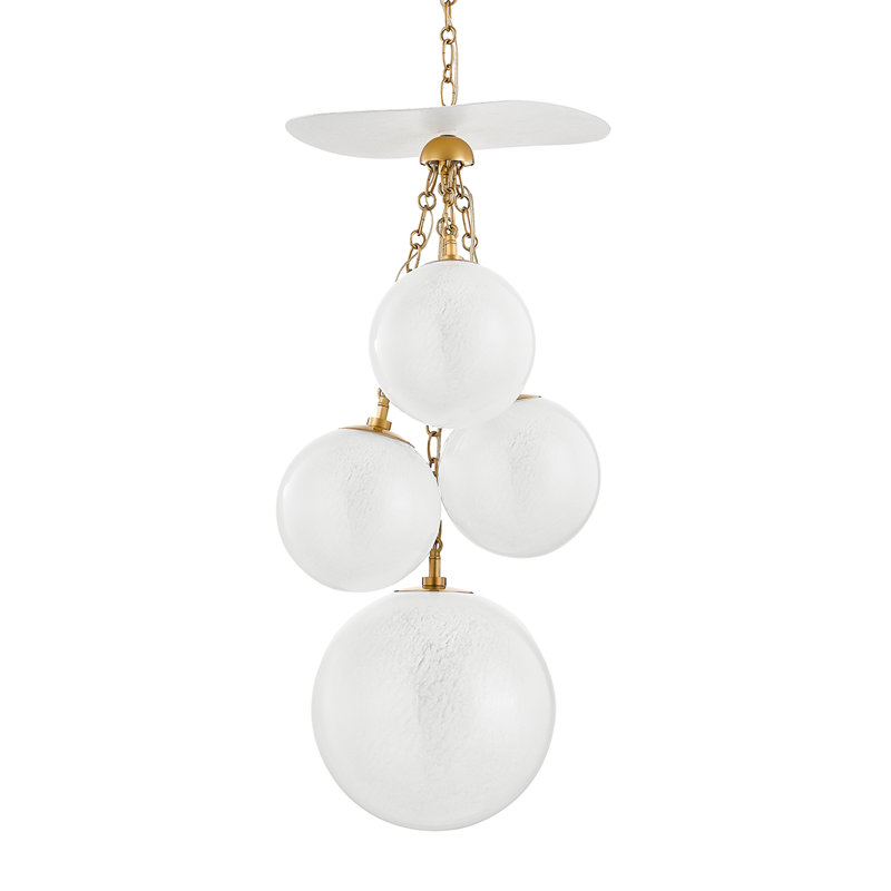 Luminaire suspendu en grappe à 4 lumières