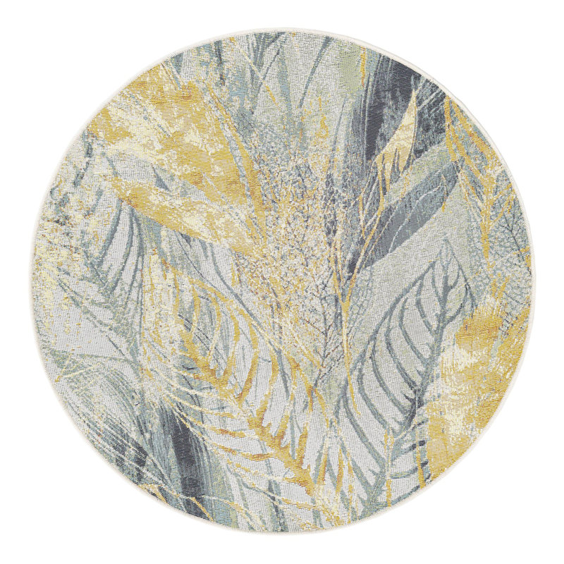 Firman Wygant Indoor/Outdoor Area Rug, Round 4'1"