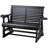 Solid Wood Two-Person Patio Glider-508784236