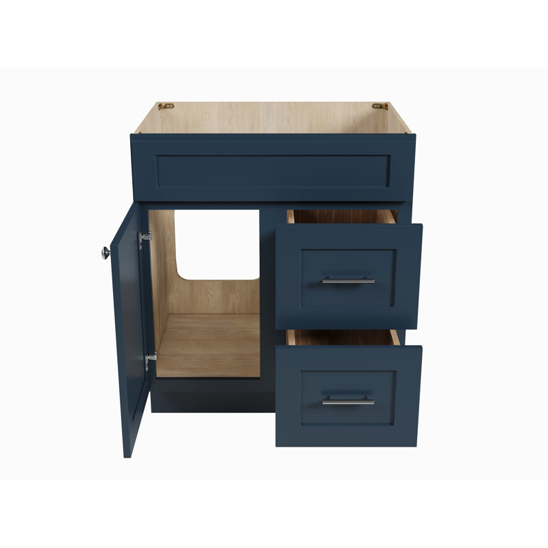 Meuble-lavabo avec tiroir 30 po Disar, Bleu
