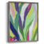 «Bright Tropical Abstraction», reproduction encadrée en V - bois massif-527185285
