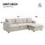 Canapé modulaire moderne 101 "x 66" avec coussins décoratifs-702220568