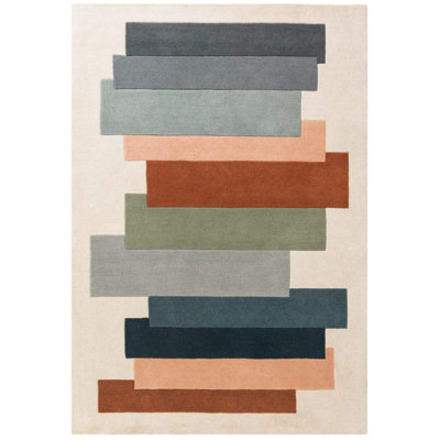  Gina Geometric Pastel Area Rug