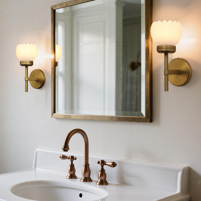 Indoor Vintage Wall Sconce Set of 2, Antique