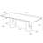 Modern Rectangular Sintered Stone Dining Table With Double Pedestal Base-554995491-554995517