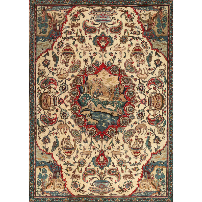 Oriental Indoor Rug, Rectangle 7' x 10'
