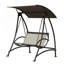 Balancelle de patio 2 places avec auvent réglable et structure en acier durable pour le jardin, la terrasse, le porche, la cour