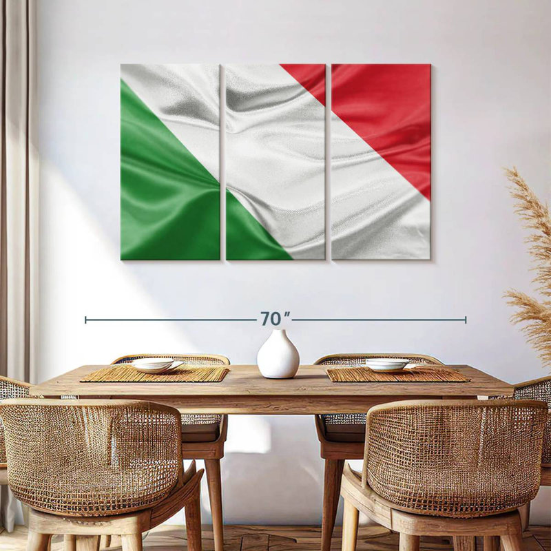Drapeau italien Borges, H 36 po x l 57 po