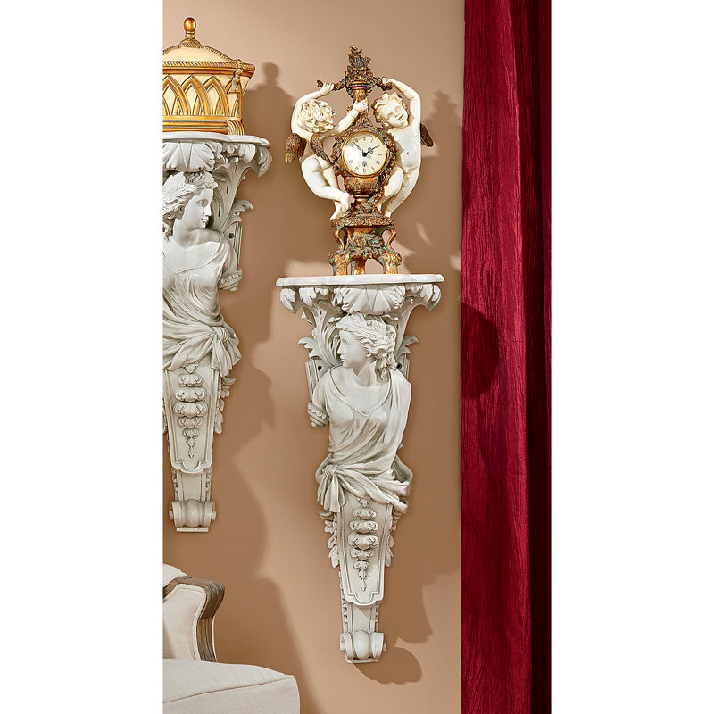 Sculpture murale française de style cariatide baroque français, Gauche