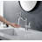 Lefton Rotatable Single Hole Bathroom Faucet with Temperature Display BF2204-87981783