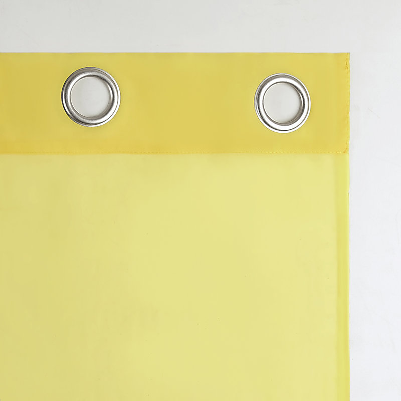 Panneau de rideau diaphane avec œillets Caspian, l 59 po x L 84 po, Jaune citron