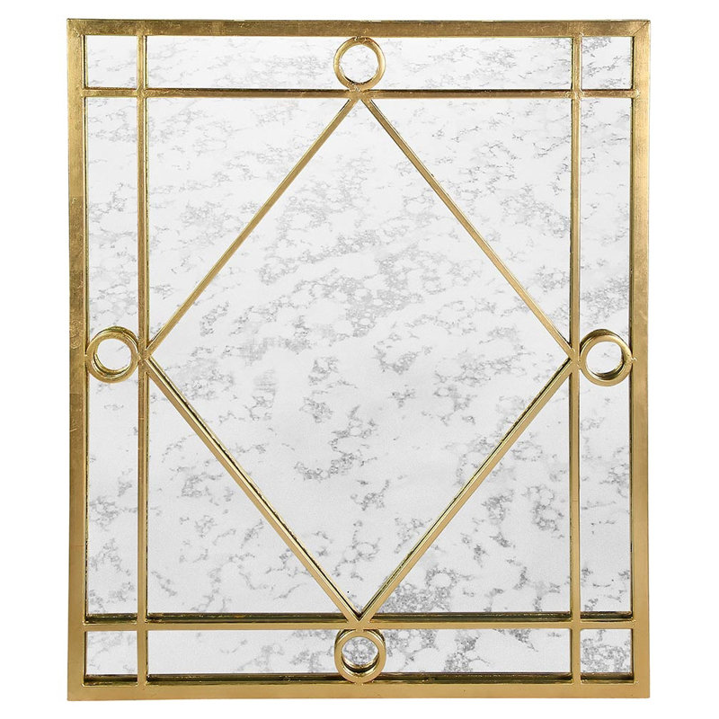LA Accent Mirror, Gold Leaf