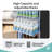EUHOMY 6 cu. ft./220 Cans Beverage Refrigerator Freestanding, Glass Door & LED Light, Efficient cooling, for Home/Bar/Office, Black
