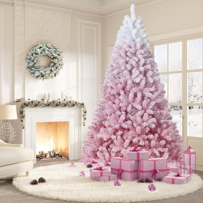 Lighted Artificial Christmas Tree, 2.7m H