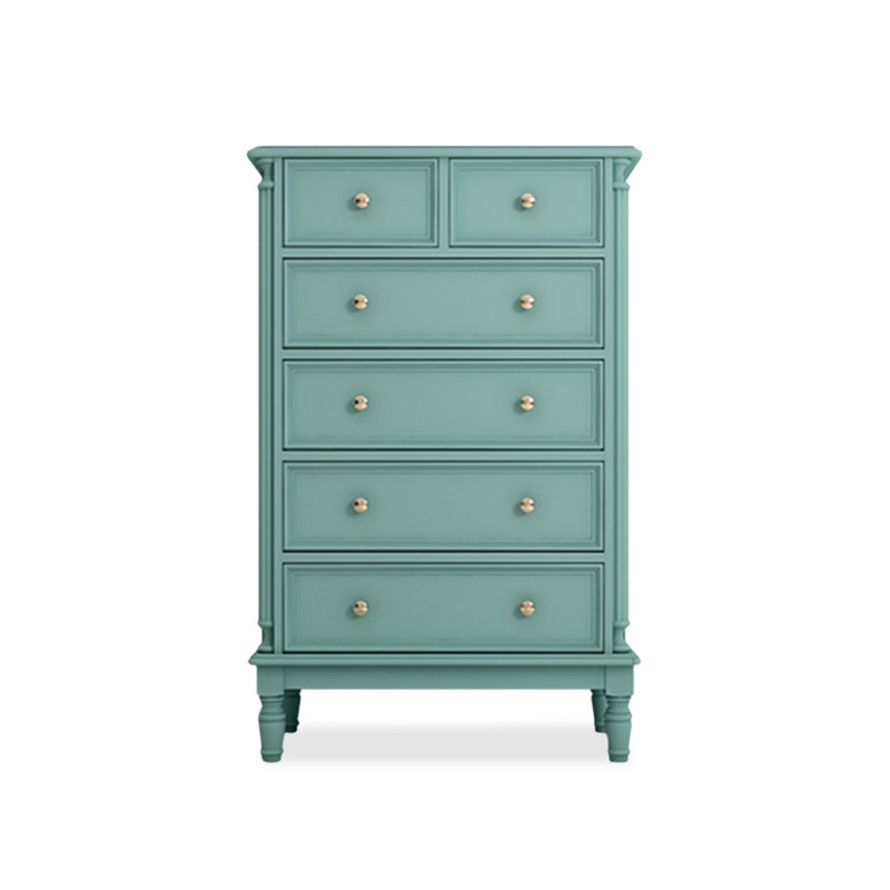 Armoire d'appoint en bois manufacturé bleu massif