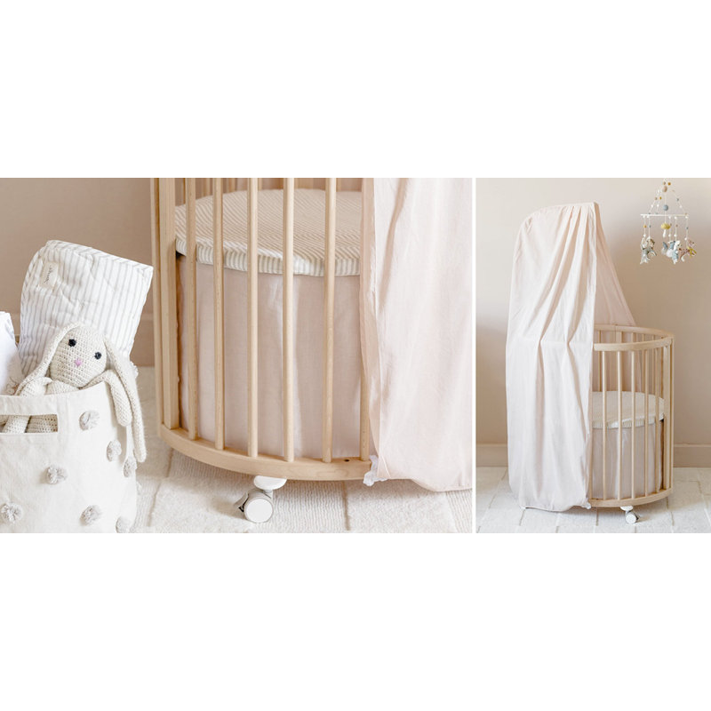 Stokke Sleepi Mini Bed Skirt Pehr V3, Blush