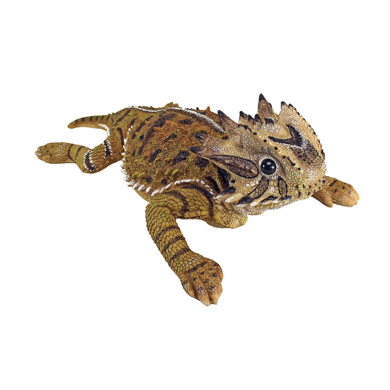 Statue lézard corned toad