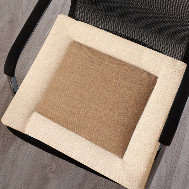 Seat Cushions For Kitchen Chairs Linen Cover Chair Cushions For Dining Chairs Non Slip Chair Pads With Ties Washable, A