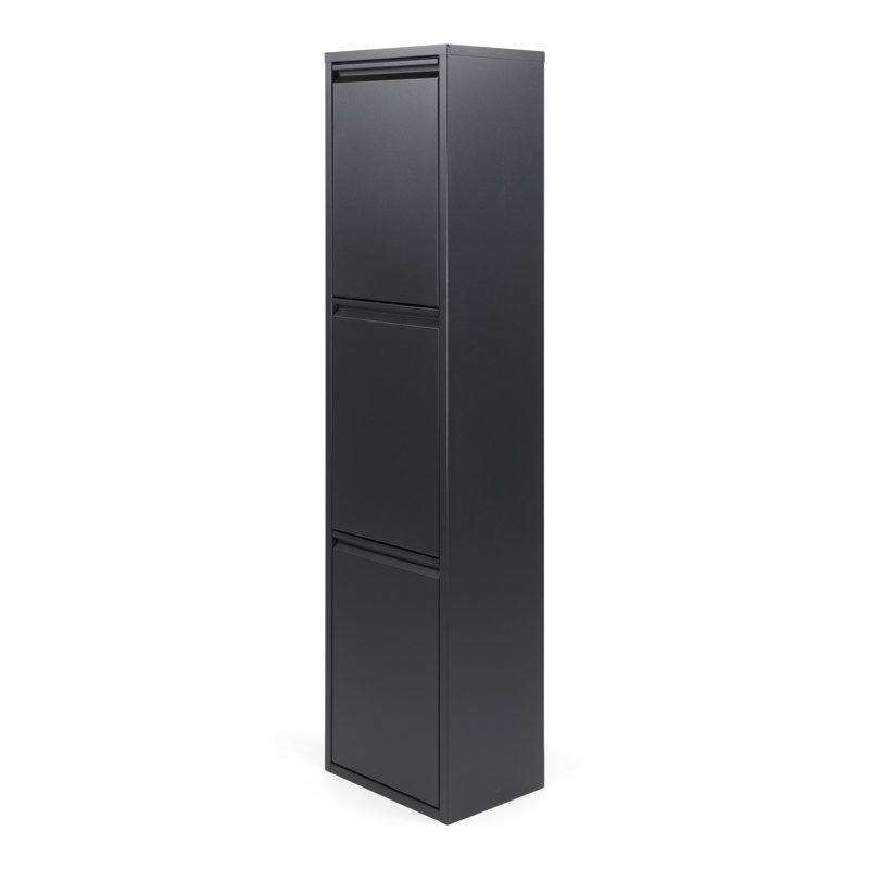 Gigi Steel Open Multi-Compartment Rubbish & Recycling Bin - 17.4L