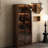 Brownness Solid Wood+Tempered Glass Display Cases