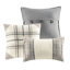 Édredon à chevrons pour très grand lit, 7 pièces, palette neutre, style écossais Buffalo, rembourré, avec édredon, taies décoratives, coussins décoratifs, jupe de lit, lavable à la machine 7 couleurs, design, rembourrage,-121318609-121318610