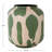 Enameled Metal Vase with Abstract Design