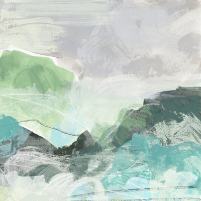 Ocean Hillside I by June Erica Vess - Wrapped Canvas Painting