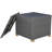 Meta Wicker Side Table With Storage