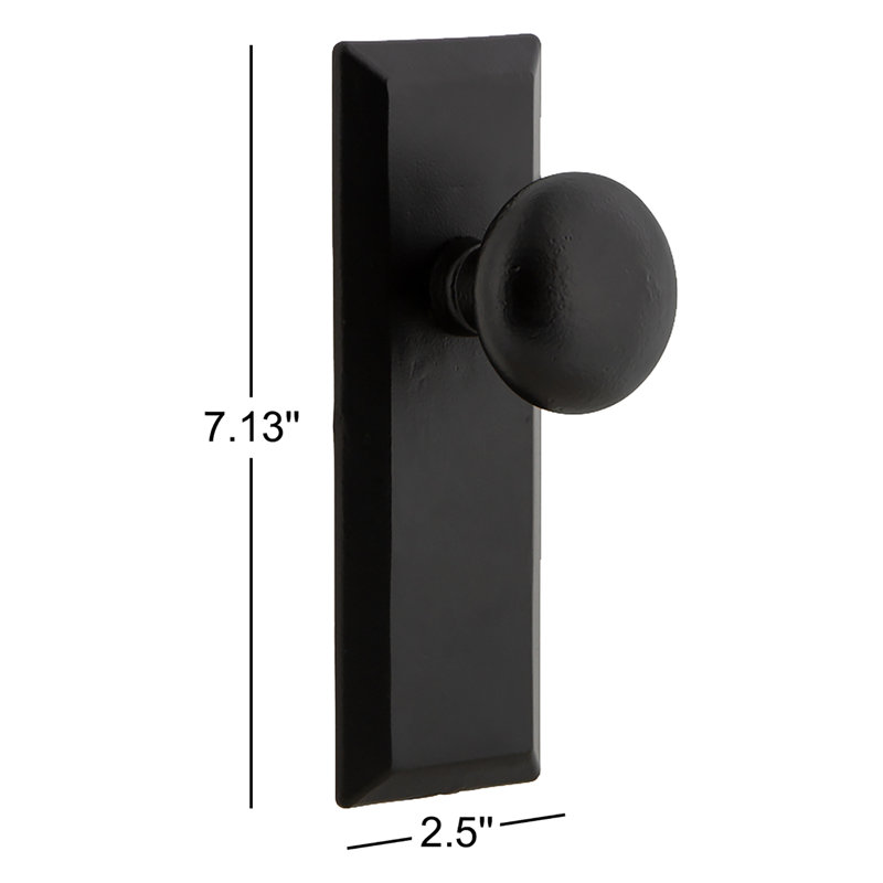 Ageless Iron Keep Plate with Keep Knob