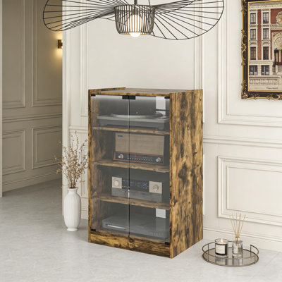 Audio Rack Cabinet, Media Storage Cabinet, Media Stand