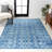 Tybalt Modern Persian Boho Vintage Tribal Blue/Gray Rug-94916313