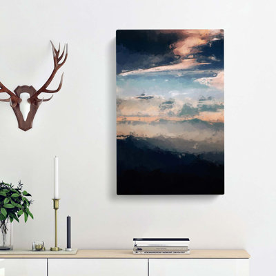 Mountain Peaks Of Thailand In Abstract - Wrapped Canvas Painting