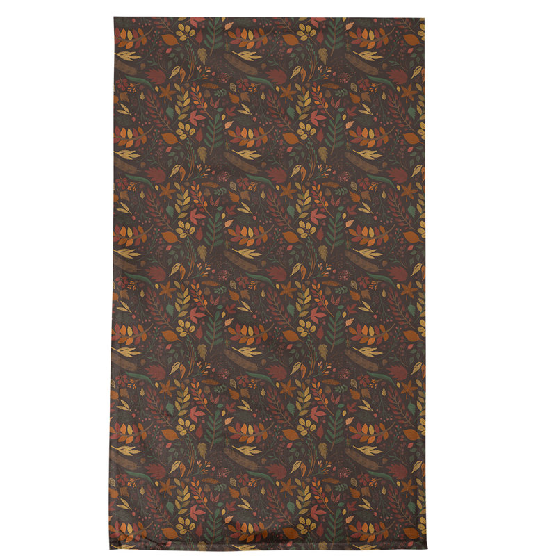 Floral Waffle Tea Towel Kitchen Towel, Poly Twill