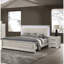 Lit de style élégant avec lumières DEL sur la tête de lit et les meubles de chambre à coucher-132008268-132008260