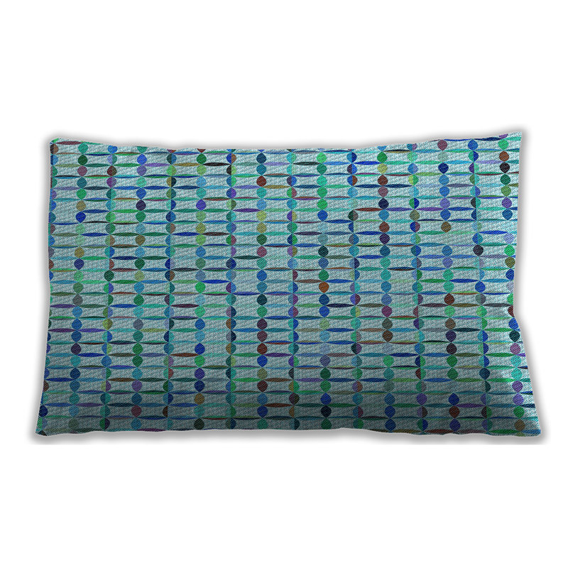 Coussin à motifs 944, Bleu clair, Synthétique