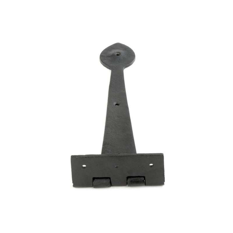 Door Heart Tip Rough Forged Iron Strap Hinge