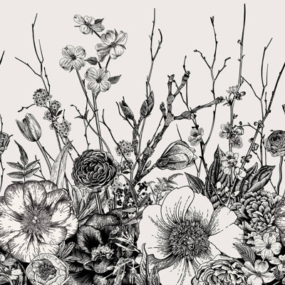 Bergman Peel & Stick Floral Roll