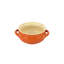 Italian Bakers Orange Small Handled Round Bakers