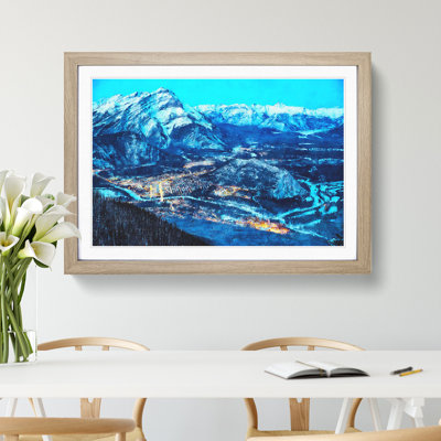 High Above Banff Canada - Framed Print