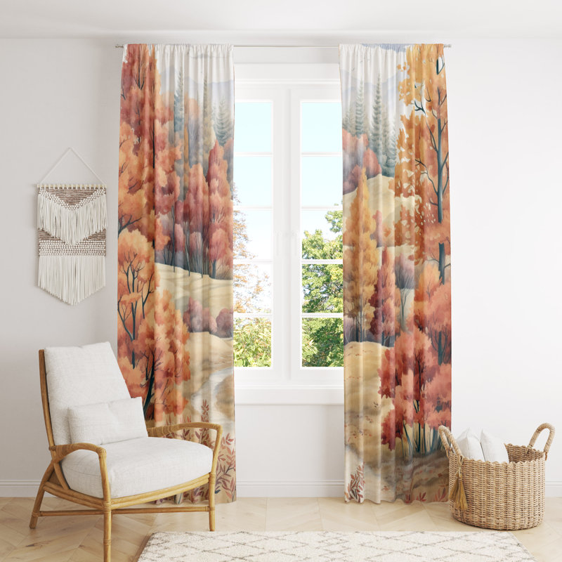 Paire de rideaux obscurcissant en polyester Gursev, L 40 po x L 52 po