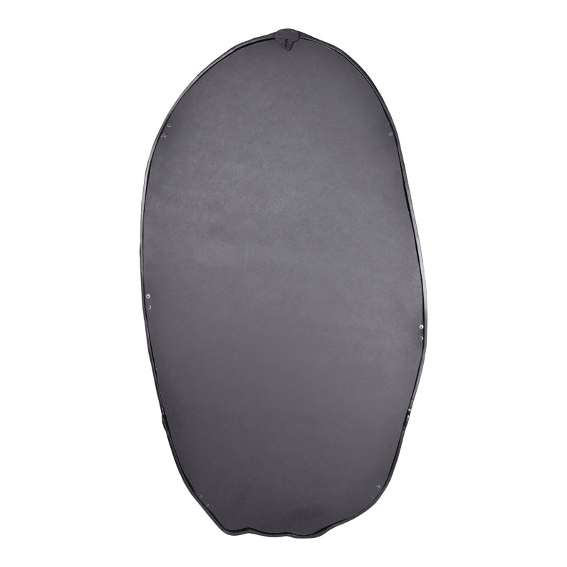 Nola Aluminum Novelty Mirror, Black, 50" x 28"
