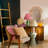 Mela Artisans Candy Stripe Gathered Lampshade, Yellow