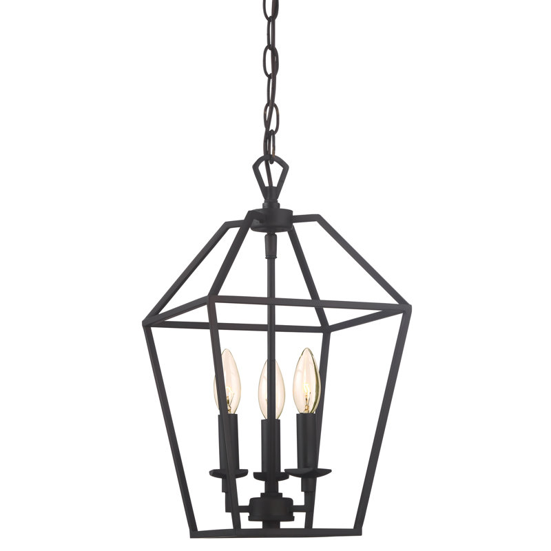 Luminaire suspendu géométrique à 3 lumières Addyson, Bronze palladien