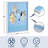Bluey Tufted Wall Art, 20"x16" Framed Kids Room Decor Featuring Bluey Family Characters,Textured “Hooray” Design for Nursery, Playroom & Bedroom Decoration