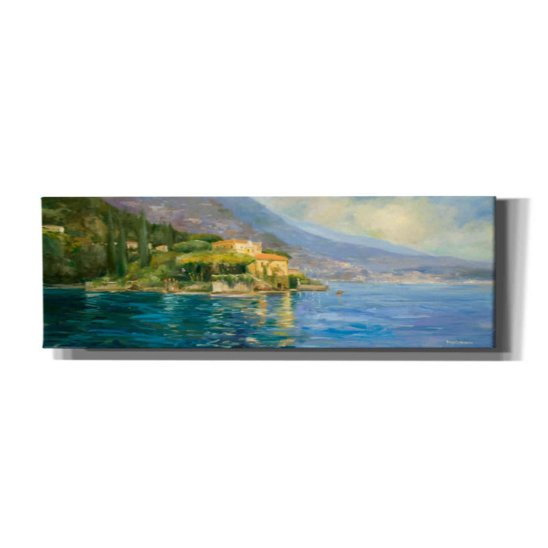 'Lake Como' by Allayn Stevens, Canvas Wall Art, 12" H x 36" W x 1.5" D