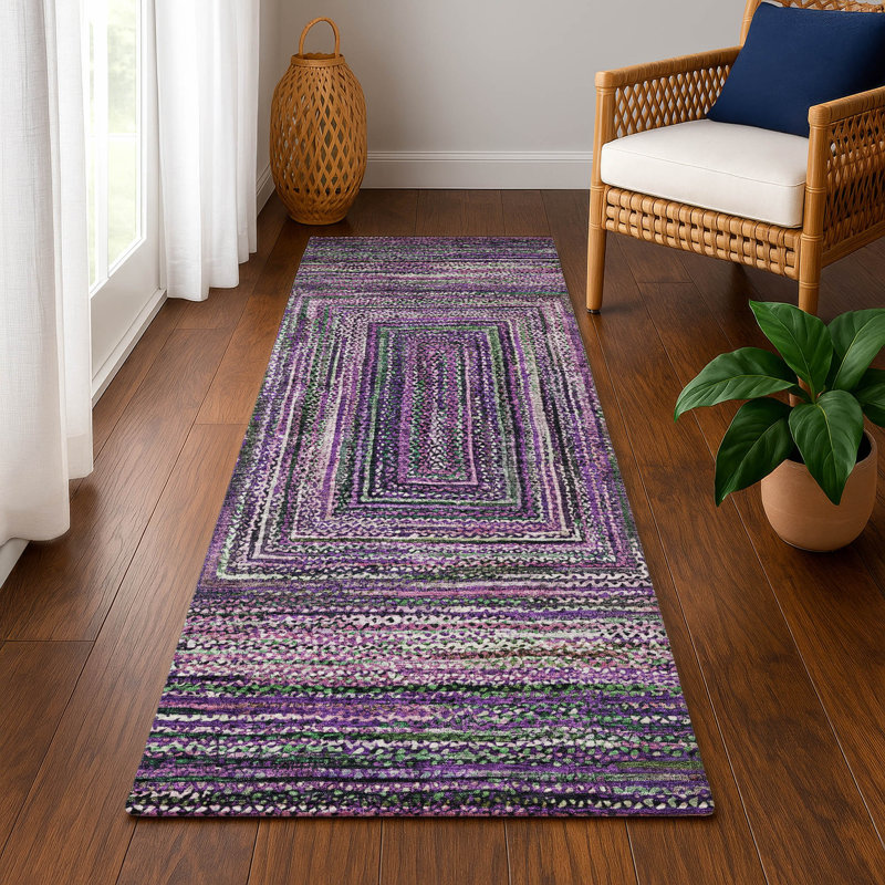 Premium Machine Washable Bucz AMF1725 Geometric Rug, Runner 2'3" x 7'6"
