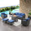 Ensemble de canapé d'extérieur 7 pièces Naresa, ensemble de mobilier de patio en osier avec table de foyer extérieur-1042082028
